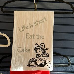 New Cotton dish towel with silly sayings